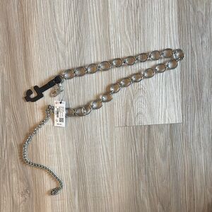 Dynamite Silver Chain Belt